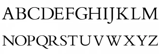 Bamboo Schriftart Groß
