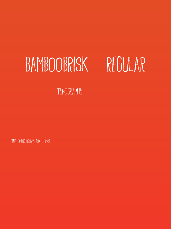 BambooBrisk-Regular Poster