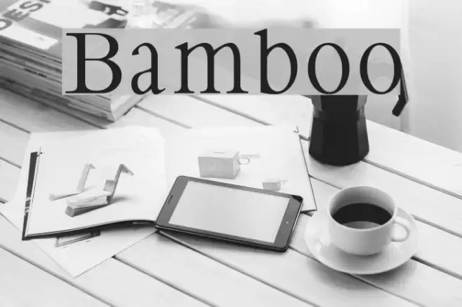Bamboo Caratteri examples