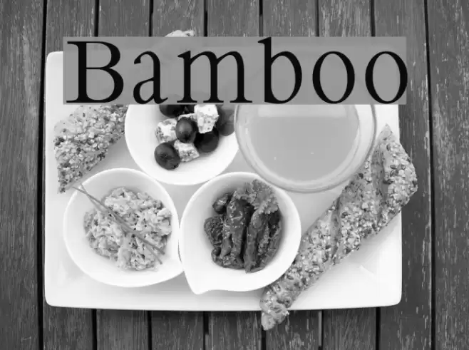 Bamboo Caratteri examples