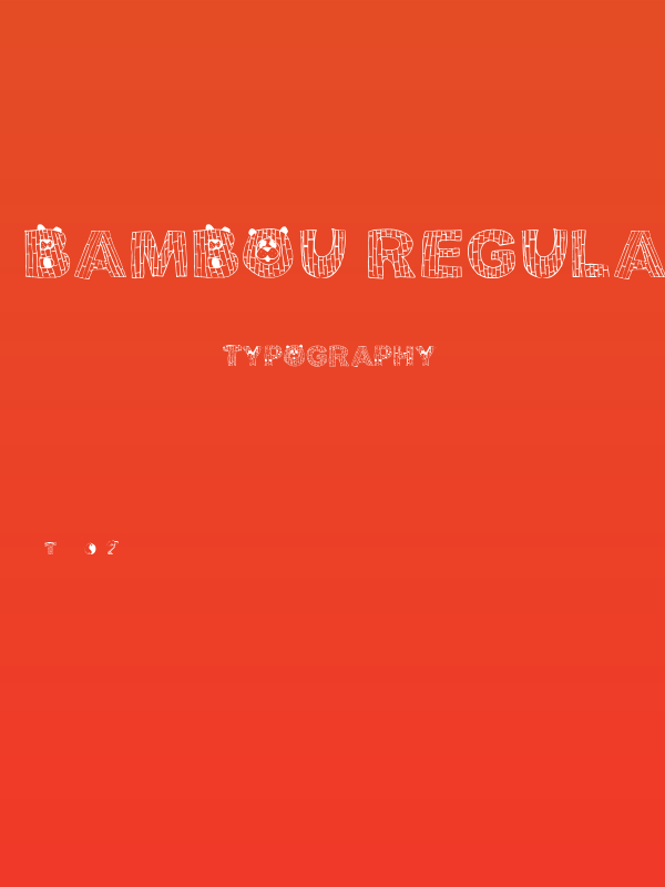 Bambou Regular Poster