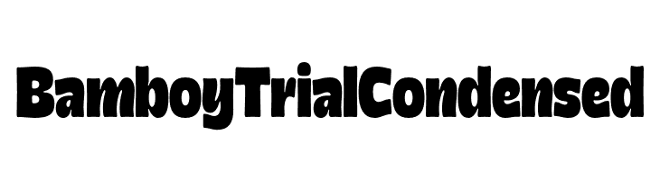 Bamboy Trial Condensed  لخطوط تنزيل