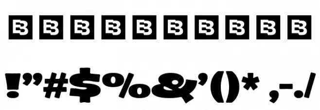 Bamboy Trial Expanded Font OTHER CHARS