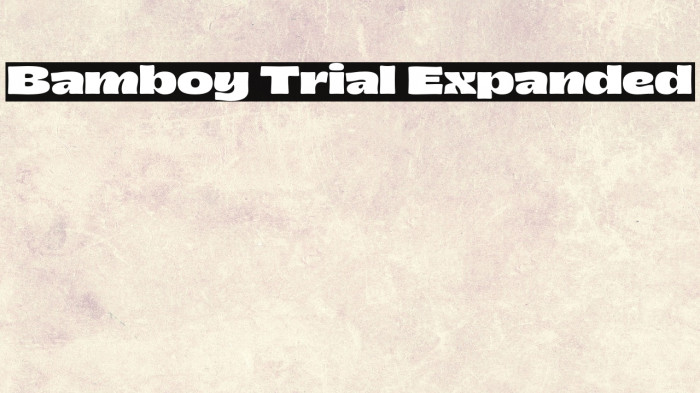 Bamboy Trial Expanded Example 1