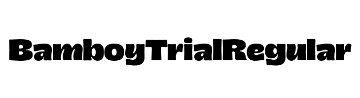Bamboy Trial Regular  フリーフォントのダウンロード