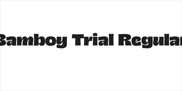 Bamboy Trial Regular Logo