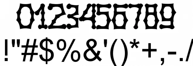 Bambuchinnox Font OTHER CHARS