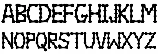 Bambuchinnox Schriftart Groß