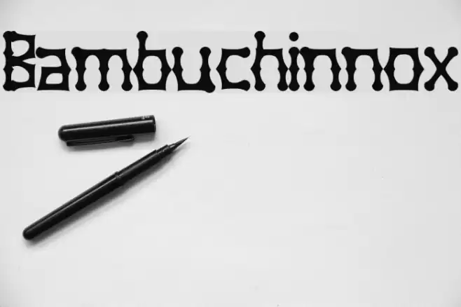 Bambuchinnox Font examples