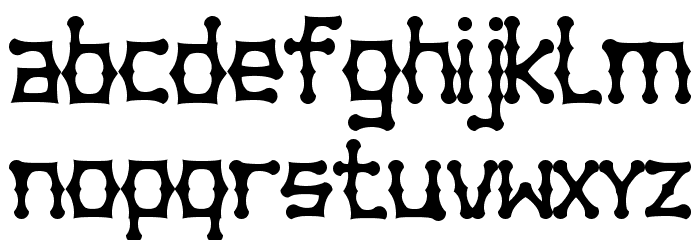 Bambuchinnox Font LOWERCASE