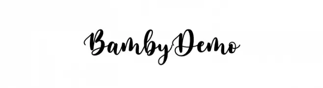 Bamby Demo  Frei Schriftart Herunterladen