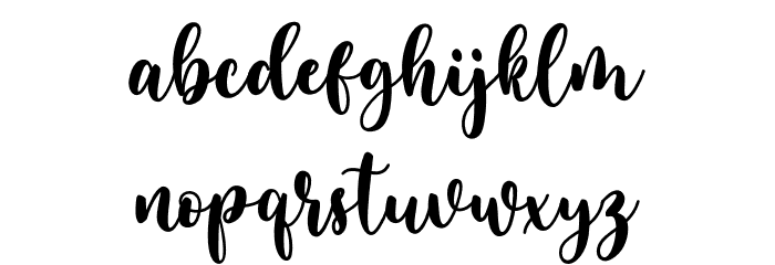 Bamby Demo Font LOWERCASE