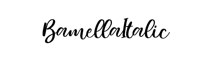 Bamella Italic  Descarca Fonturi Gratis