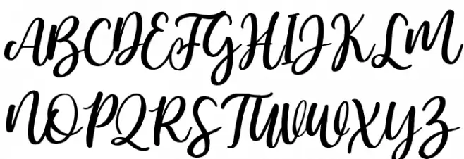 Bamella Italic Polices MAJUSCULES