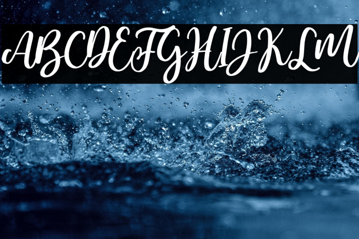 Bamella Italic Example 1