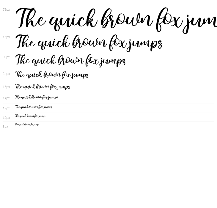 Bamella Italic Waterfall