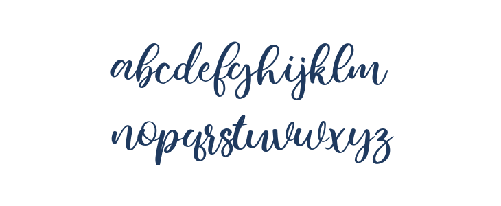 Bamella Italic Lowercase