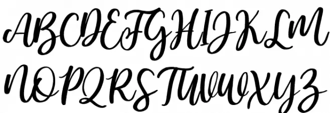 Bamella Italic Шрифта ВЕРХНИЙ