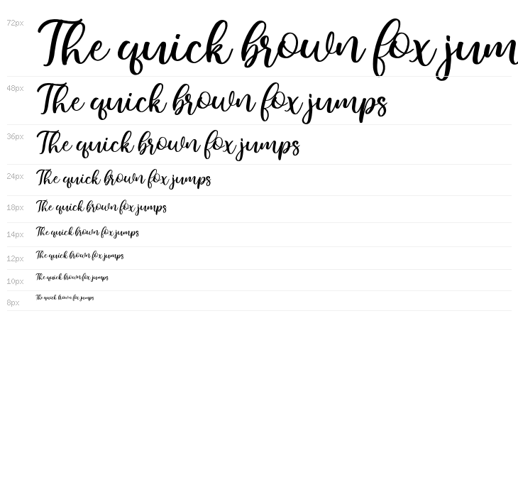 Bamella Italic Waterfall