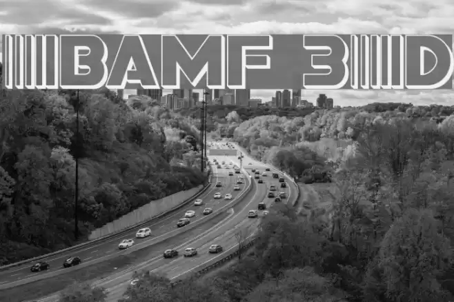 Bamf 3D Font examples