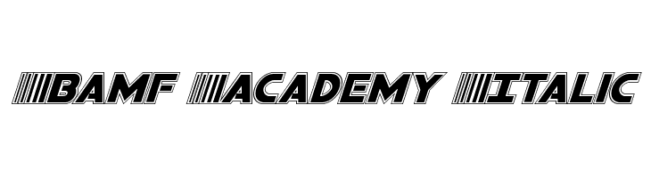 Bamf Academy Italic  font caratteri gratis