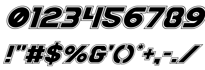 Bamf Academy Italic Font OTHER CHARS