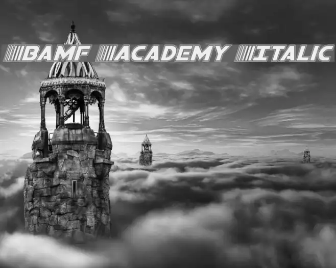 Bamf Academy Italic Example 2