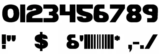 Bamf Bold Font OTHER CHARS