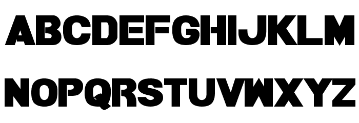 Bamf Bold Font LOWERCASE