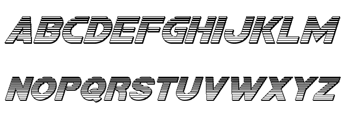 Bamf Chrome Italic Font LOWERCASE