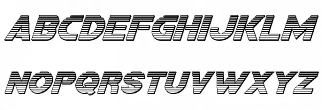 Bamf Chrome Italic फ़ॉन्ट लोअरकेस