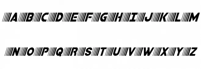 Bamf Condensed Italic Polices MAJUSCULES