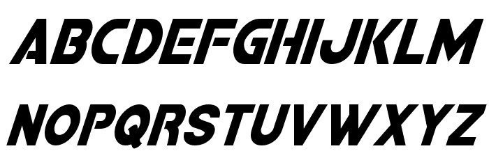 Bamf Condensed Italic Font LOWERCASE