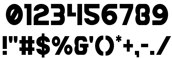Bamf Condensed Font OTHER CHARS