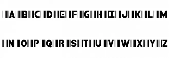 Bamf Condensed Caratteri MAIUSCOLE