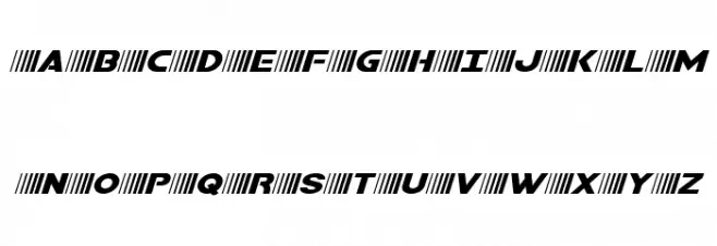 Bamf Expanded Italic Fonte MAIÚSCULAS