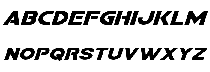Bamf Expanded Italic Font LOWERCASE