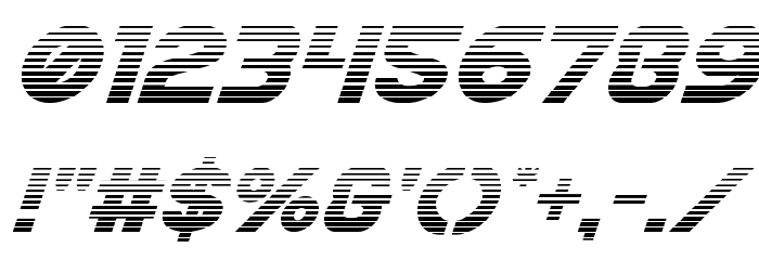 Bamf Gradient Italic Font OTHER CHARS