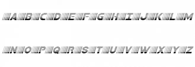 Bamf Gradient Italic Schriftart Groß