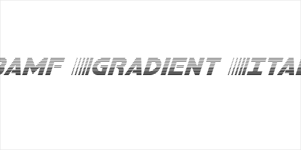 Bamf Gradient Italic Logo