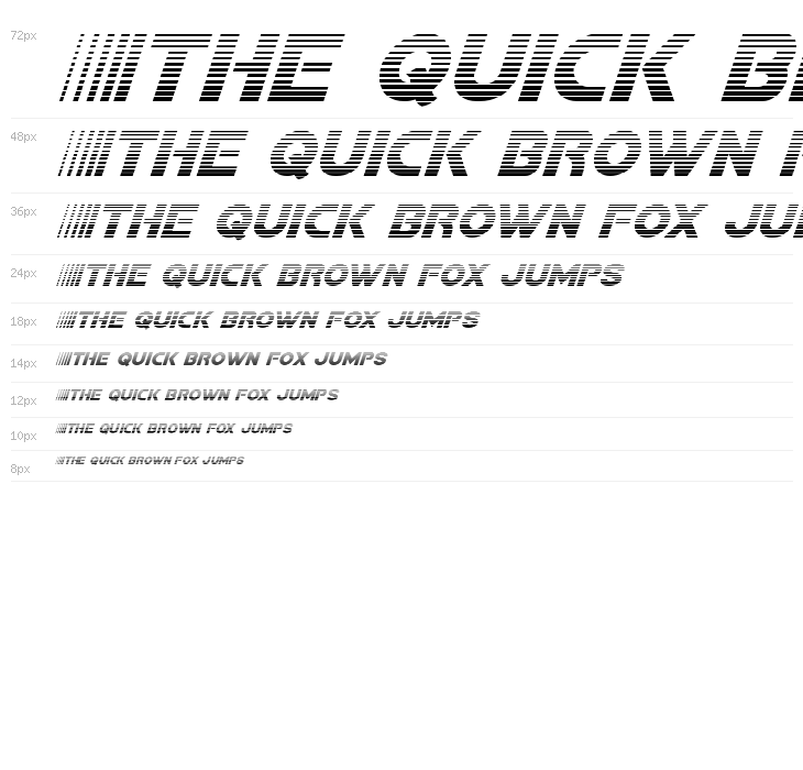 Bamf Gradient Italic Waterfall