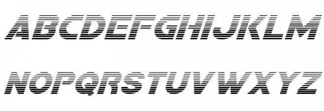 Bamf Gradient Italic Polices MINUSCULES