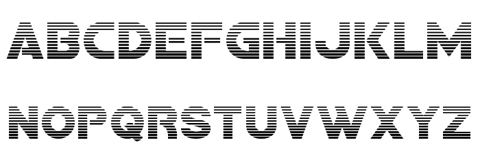 Bamf Gradient Font LOWERCASE