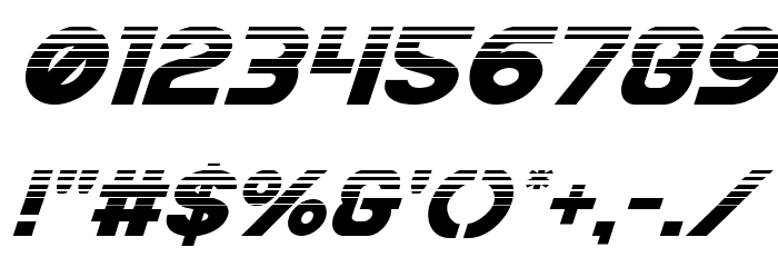 Bamf Halftone Italic Font OTHER CHARS