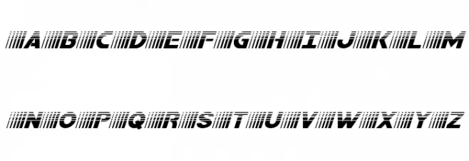 Bamf Halftone Italic Шрифта ВЕРХНИЙ