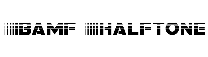 Bamf Halftone  Frei Schriftart Herunterladen
