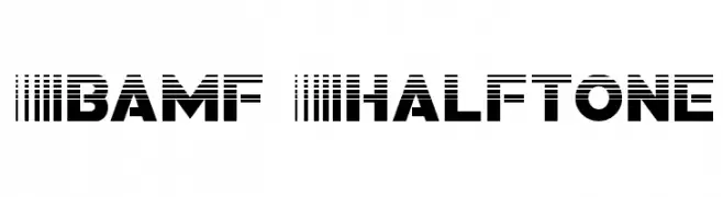 Bamf Halftone  Frei Schriftart Herunterladen