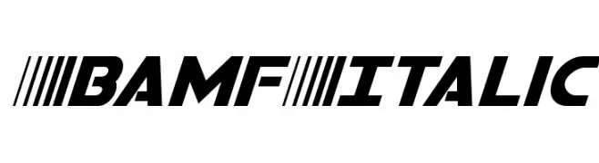 Bamf Italic  Frei Schriftart Herunterladen