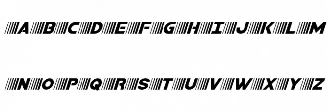 Bamf Italic フォント 大文字