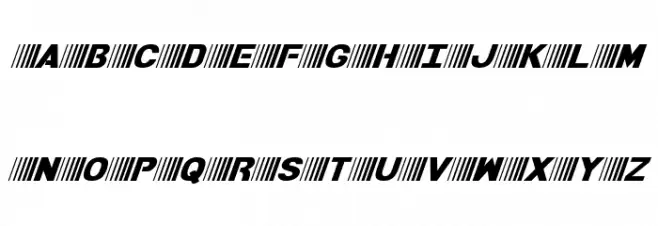 Bamf Italic Polices MAJUSCULES